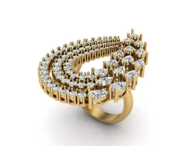 Jewelry ring 425 3D print model