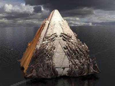 Ramesses Gold Great pyramid collection 3D model