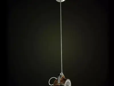Hanging Steel Lamp 3D model