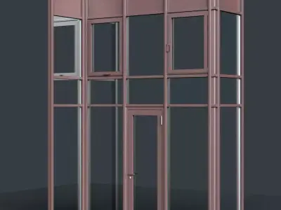 Curtain Wall Facade System 3D model