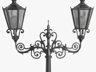 Street Light Low-poly 3D model 43