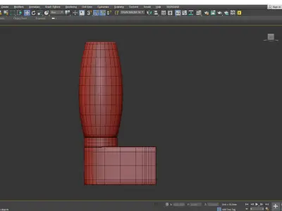 Aqua bastone Arte Lamp Low-poly 3D model