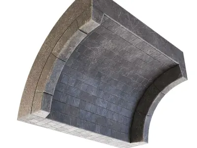 Dungeon Wall Top 3D model