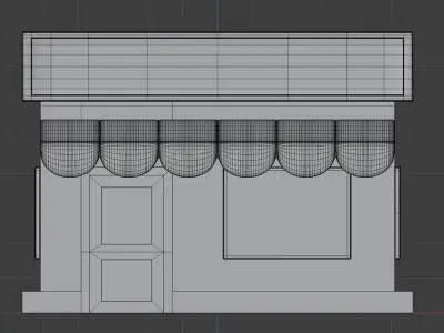 Cute Cartoon Store 3D Model 3D model