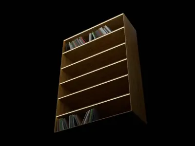 The bookshelf Free 3D model