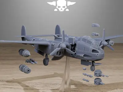 Grimguard Vulture Plane 3D print model