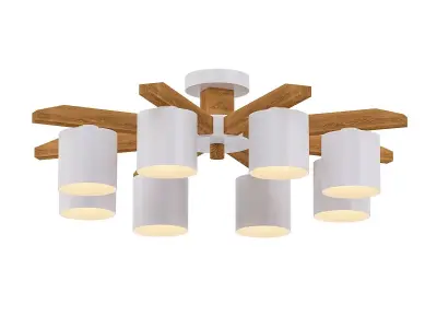 CRISS wooden ceiling light fixture 3D model
