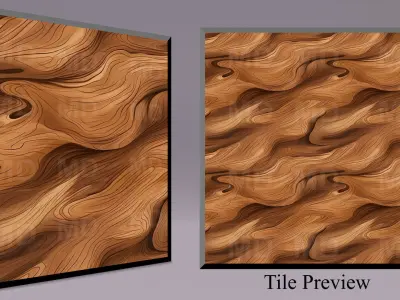 Cartoon Wood Textures Pack 06 - 10x PNG  Texture