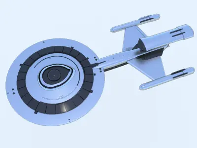 SciFi Spaceship StarTrek Inspired 3D model