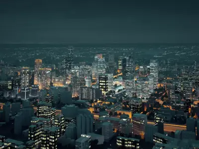 Beijing CBD Night View China Zun CCTV Tower   3D model