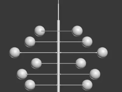 Payne Chandelier Loungelovers 3D model