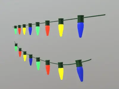 Fairy Lights Low-poly 3D model