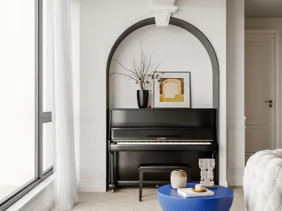 apartment interior scenes       3D model 10