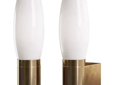 Aqua bastone Arte Lamp Low-poly 3D model