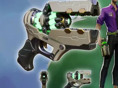 Si Fi Hulk Bruce Banner Gamma Ray Marvel Rivals 3D print model