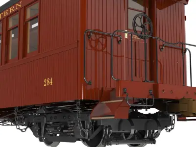  Railroad Passenger Car (Coach); "D&amp;RG Narrow Gauge", circa 1885-1935 
