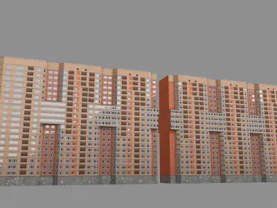 MSK Building 01 Low-poly 3D model