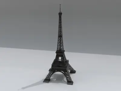 Eiffel Tower Paris 3d model Low-poly 3D model