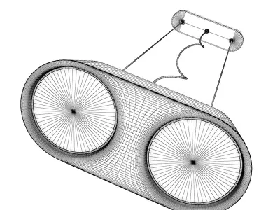 Ceiling Halogen 8 3D model