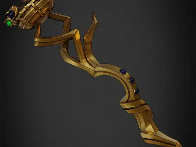 Overlord Staff of Ainz Ooal Gown for Cosplay 3D print model