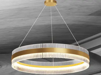 Designer chandelier SATURNO by Romatti 3D model