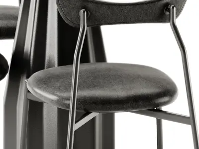 Dragonfly Chair by District Eight and Burin Table by Viccarbe 3D model