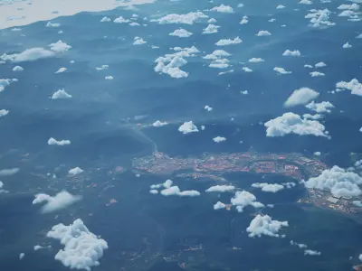 Yichun China City Landscape 3D Model 3D model