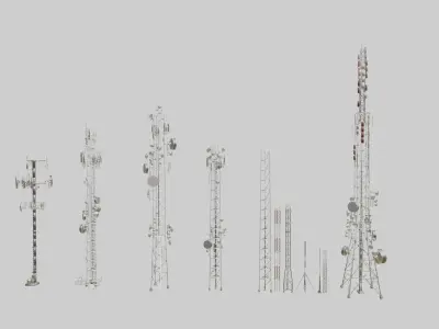 Big Antennas Collection 3D model