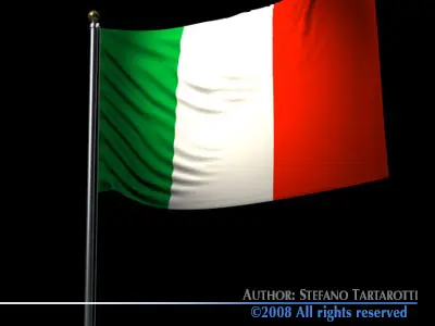 Flag Italy 3D model