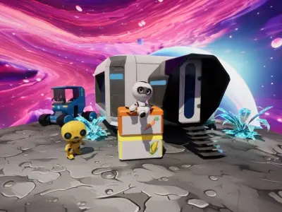 Game Ready Scifi Asset Pack Low-poly 3D model