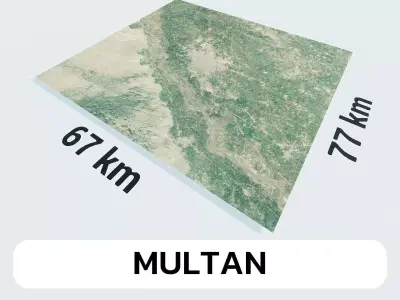 Multan Pakistan City Landscape 3D Model 3D model