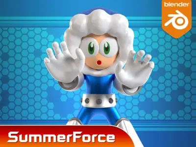 Iceman - Megaman Powered up 3D model