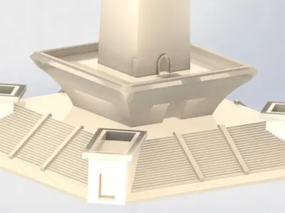 3D Printed National Monument of Indonesia Free 3D print model