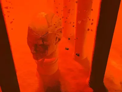 Sci-Fi art In shadow of the broken colossus 3D model