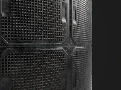 Sci-Fi Floor Panel PBR Texture