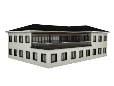 Modern Building 2 Low-poly 3D model