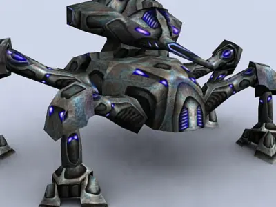 3DRT - Mech Crawlers Pack Low-poly 3D model