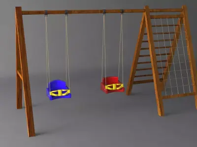 Swing Set 3D model