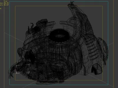 Roadblock - Damaged Union Goods 3D model