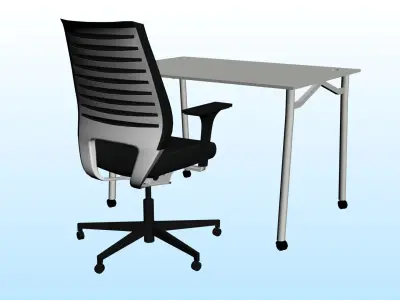 OFFICE DESK 02 3D model