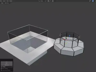 Street fighting style cages  3D model
