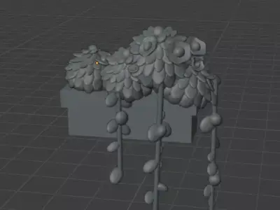 Flowerpot octopus Free 3D model