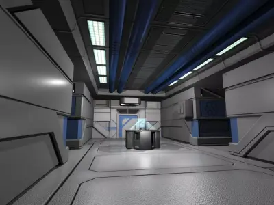 Sci Fi Level Builder Low-poly 3D model
