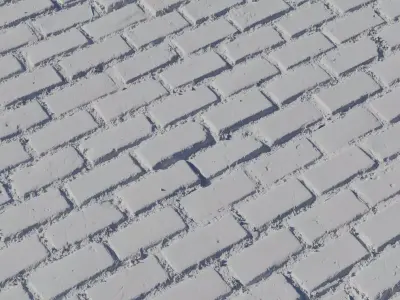 Mossy Brick Setts PBR Texture  Texture