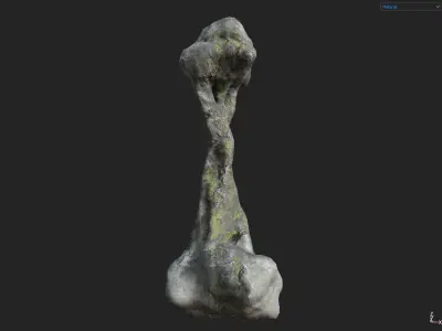 Low poly Fantasy Cave 02 Low-poly 3D model
