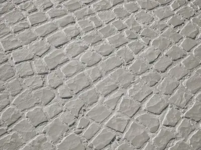 Lisbon town cobblestone PBR Material Texture