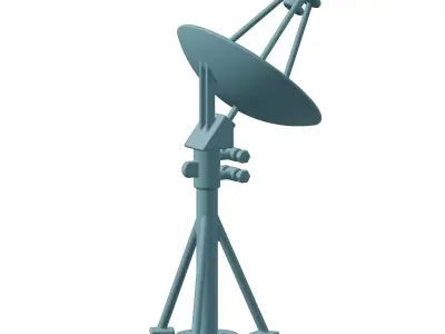 Plastic Premium Satellite Dish Toy 3D model
