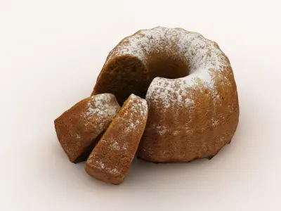 Gugelhupf Cake 003 3D model