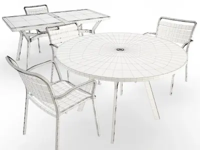 Ocean Metallic Furniture  3D model