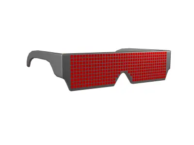 Future Technology Glasses v2 001 Low-poly 3D model